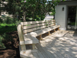 Cedar Bench with Back