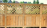 Privacy Fence Solid Board with Lattice