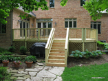 Pressure Treated Deck with Baluster Style Rail