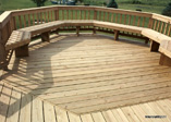 Pressure Treated Deck with Octagon Seating Area