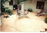 Cedar Deck with Angled Decking and Parting Boards