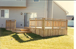 Two-level Pressure Treated Pine Deck