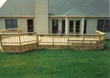 Two-level Deck with Vertical Solid Skirt