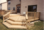 Deck with Custom Display Type Stairs