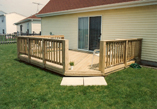 Small Low to Grade Pressure Treated Pine Deck